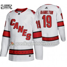 Carolina Hurricanes Dougie Hamilton 19 Adidas 2019-2020 Wit Authentic Shirt - Kinderen